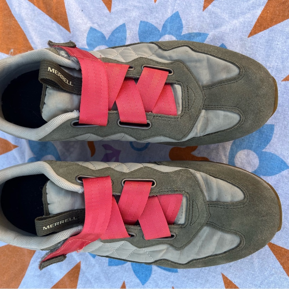 Merrell Sneakers green with coral closure